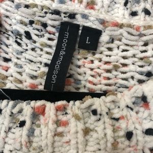 White spotted sweater